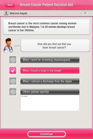 Breast Cancer Patient Decision Aid screenshot 3