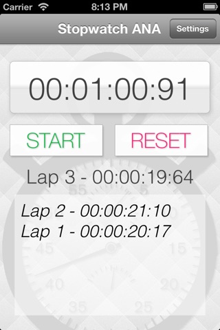 Stopwatch ANA screenshot 3