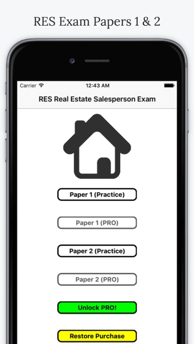 How to cancel & delete RES Real Estate Salesperson Exam Simulator from iphone & ipad 1