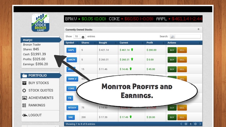 Stock Broker Game - $10,000 to play the stock market! screenshot-3