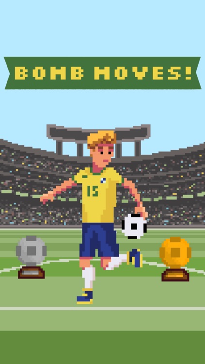 Super Soccer - World Champion 8 Bit Soccer Ball Juggling Free Sports Game screenshot-1