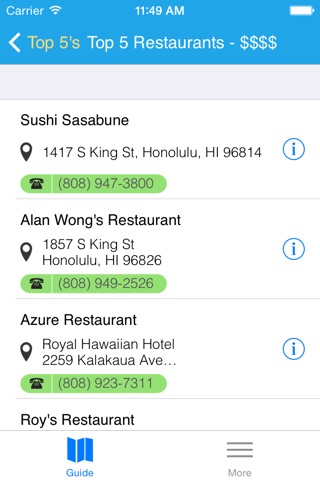Top5 Oahu - Honolulu Free Travel Guide and Map screenshot 4