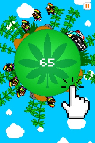 Jumpy Rasta Man - FREE - Cops and Farmer Chase Game screenshot 2