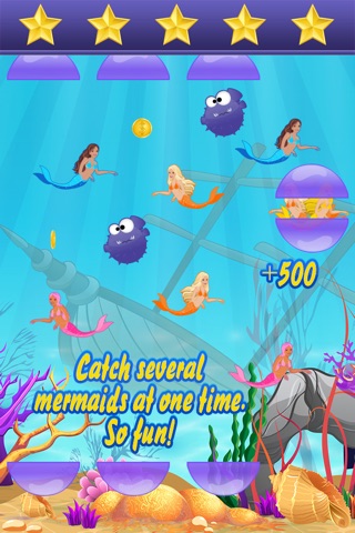 Mermaid Catch - A Pretty Ocean Girl Mermaids Vs. Crazy Bad Mutant Tropical Fish Sea Adventure Game screenshot 4