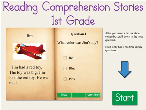 Reading Comprehension Stories 1st Grade screenshot 2