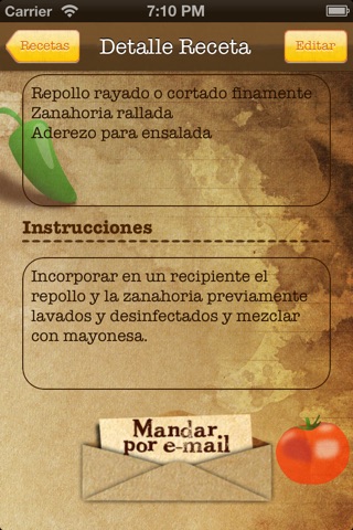 RecetaCasera screenshot 3