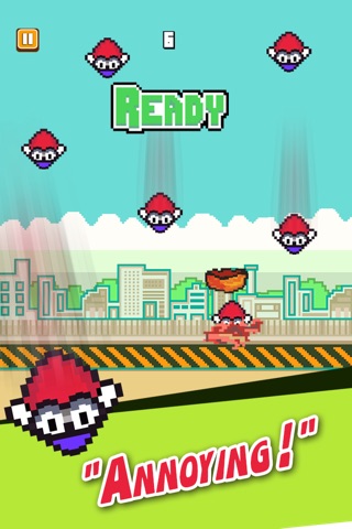 Flying Bird Runner - Tiny Falling Flappy Boxer In Action 3-D screenshot 2