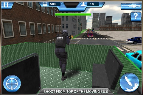 Rescue Swat police tourist bus car chase screenshot 2