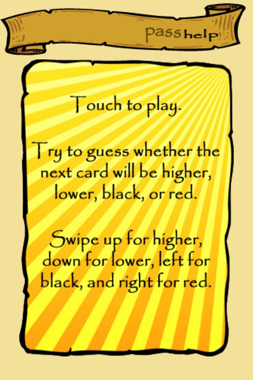 High Low - Card Game