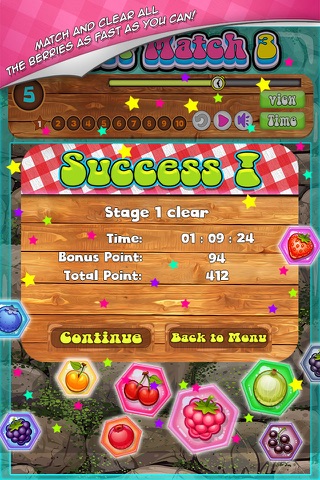 Berry Match Three FREE - A fun, yummy fruit switch-ing puzzle game! screenshot 3