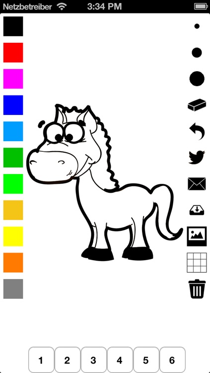 Animal Coloring Book for Children: Learn to color a snake, horse, giraffe, lion and more screenshot-3