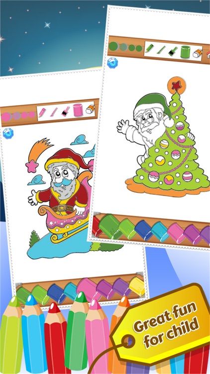 Christmast Colorbook Educational Coloring Game for Kids