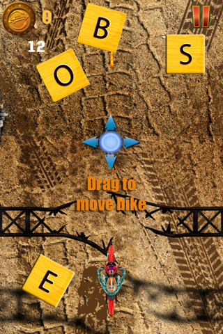 Four Motorbikes Word Racing: Free Chase Game V. 1 screenshot 2