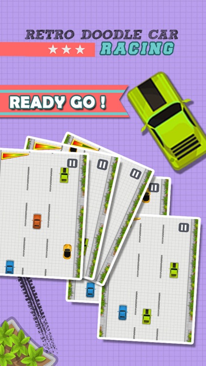 A Doodle Retro Car Race - Nitro Street Racing screenshot-3