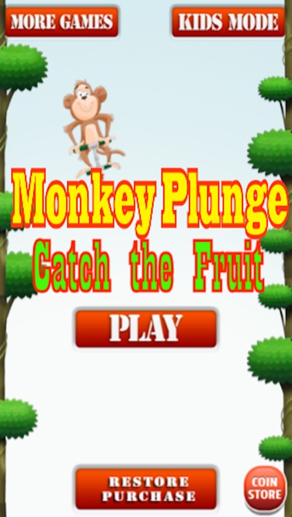 Monkey Plunge : Catch the Fruit