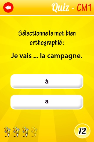 Jeu de Français CM1 – Cahier de vacances – test Quiz screenshot 2