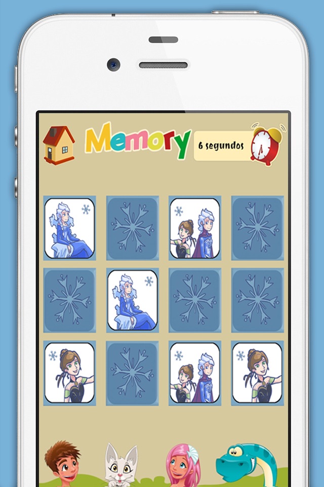 Memory game for girls: Ice Princess - learning game for girls screenshot 2