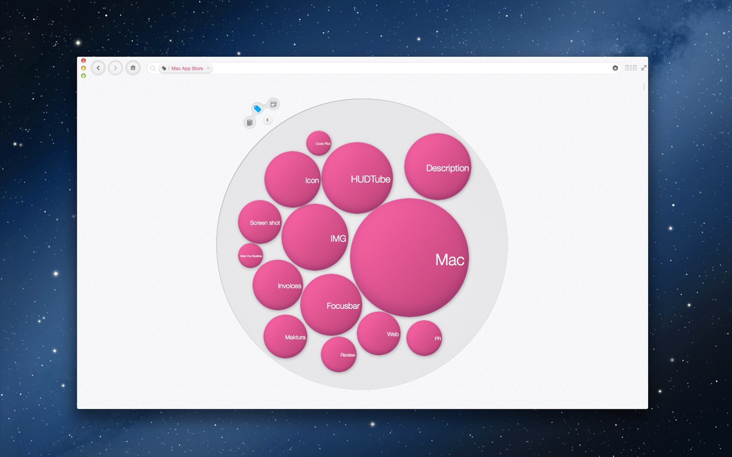 Screenshot do app Bubble Browser for Evernote