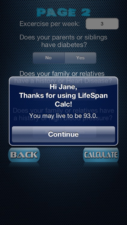 LifeSpan Calc