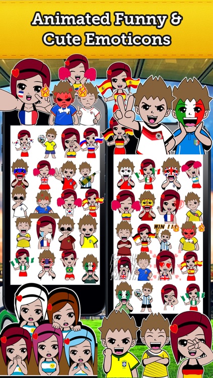 Emoji Japan Soccer Fan Free screenshot-4