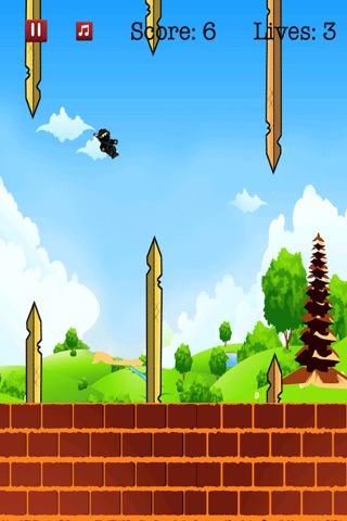 A Flying Ninja Samurai Attack FREE screenshot 2
