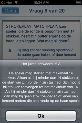 Golf Examen screenshot 3