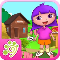 Activities of Anna's animals farm house - (Happy Box)free english learning toddler games