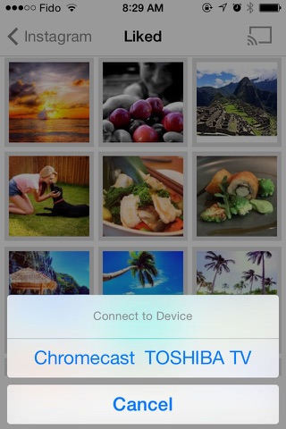 InstantCast - Show Instagram photos on TV screen with background music via Chromecast screenshot 2