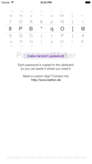 MAD PasswordMaker