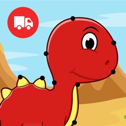 Dinosaurs Connect the Dots Coloring Book Dot to Dot Game for Kids