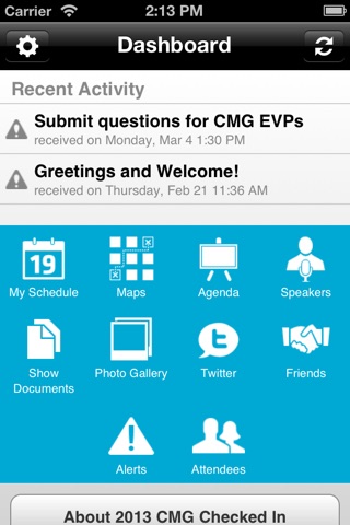 2013 CMG Checked In screenshot 2