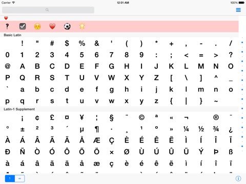 Unicode :: Speciale tekens :: Vrij - App voor iPhone, iPad en iPod ...