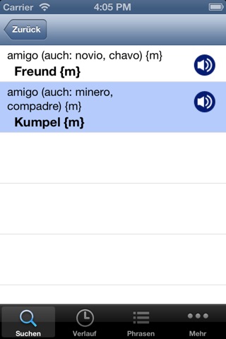 Deutsch Spanisch Wörterbuch mit Sprachausgabe screenshot 2