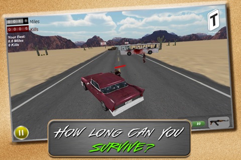 Drive with Zombies 3D screenshot 2