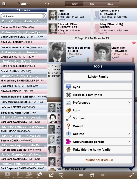 Reunion for iPad