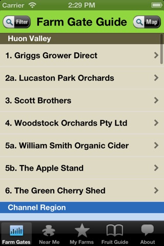 Tasmanian Fruits Farm Gate Guide screenshot 2