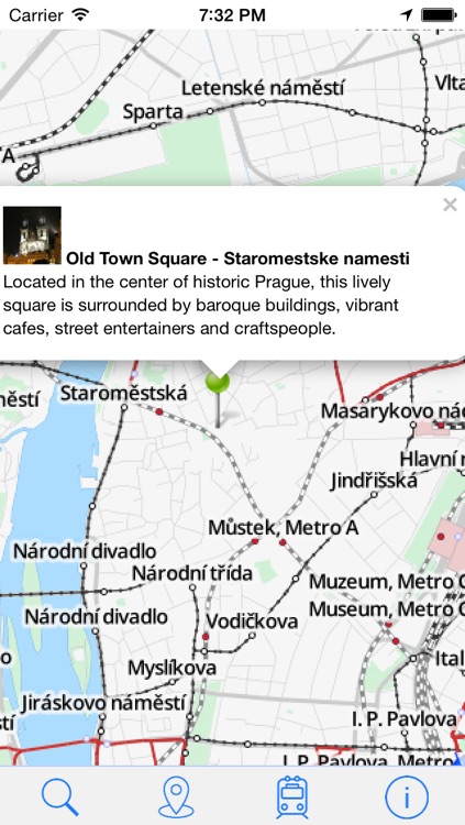 Offline Map Praha - Guide, Attractions and Transports screenshot-3