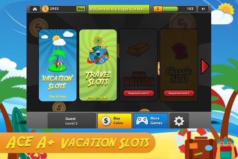 Ace A+ Vacation Slots with Bonus Games - Spin the wheel to win the grand prize screenshot 4