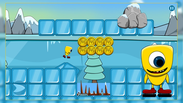 Ice Skating Creature : The Winter Cute Monster Coin Race - Free screenshot-3