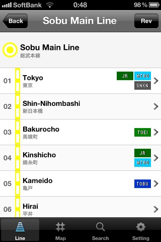 TOKYO x CHIBA Route Map screenshot 3