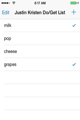 JustinKristenToDoList screenshot 3