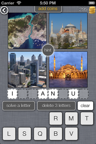 4 Pics 1 Place - The World Travel Picture Quiz and Trivia Words Game Free screenshot 4