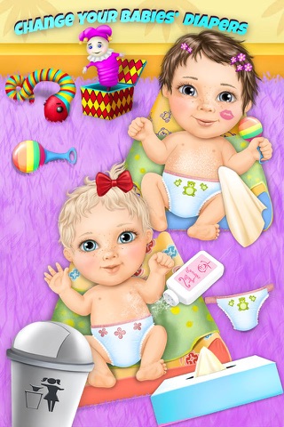 Sweet Baby Girl Twin Sisters Care - No Ads screenshot 2