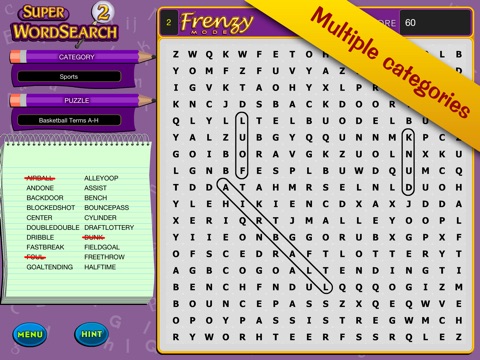 Super Word Search! 2 - Seek and Find Puzzles screenshot 2