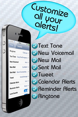 iTexttone - 100+ Text Message Tones, Ringtones and Sound Effects screenshot 2