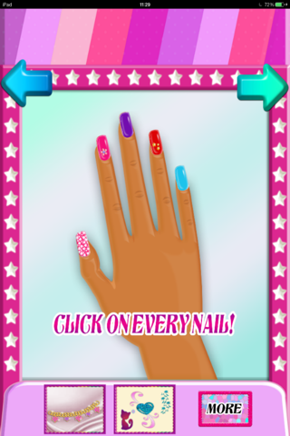Aaah! Make my nails beautiful! FREE- super fun beauty salon game for little flower girls screenshot 4