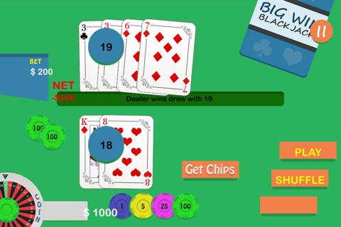 Big Win BlackJack Blast - Live card betting gamble game screenshot 2