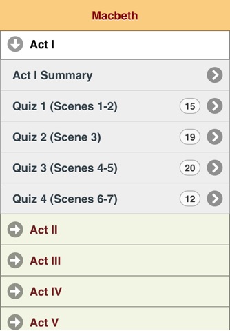 Study Questions for Macbeth screenshot 3