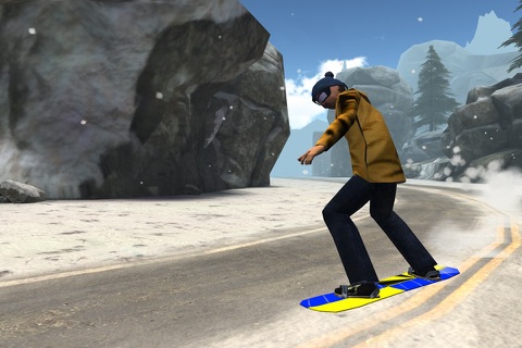 3D Snowboard Racing - eXtreme Snowboarding Crazy Race Games screenshot 4