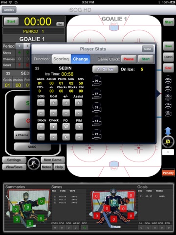 iSOG HD Lite Goalie & Player Stats Utility screenshot 4